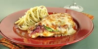 Photo de la Recette: Poitrine de Poulet et Épinards au Gratin