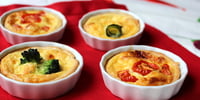 Photo de la Recette: Quiches de Légumes et au Fromage La vache qui Rit®