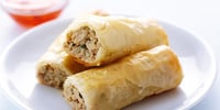 Photo de la Recette: Roulés de Poulet à la Saucisse, Simples et Rapides