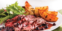 Photo de la Recette: Bavette de Bœuf aux Bleuets