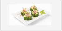 Photo de la Recette: Billots de Concombre avec Jambon Fumé Forêt Noire
