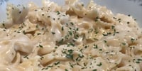 Photo de la Recette: Boucles à la Sauce Alfredo