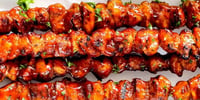 Photo de la Recette: Brochettes de Poulet à la Sauce BBQ