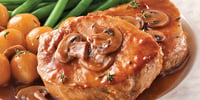 Photo de la Recette: Côtelettes de Porc, Sauce aux Champignons