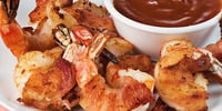 Photo de la Recette: Crevettes Enrobées de Bacon