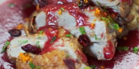 Photo de la Recette: Cuisse de Dinde Rôtie aux Épices et sa Sauce Airelles/Clémentines