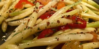 Photo de la Recette: Fèves Jaunes et Poivrons Marinés