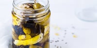 Photo de la Recette: Fromage en Grains et Olives Marinées