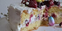 Photo de la Recette: Gâteau de Pâques Framboises Casseille et Mascarpone