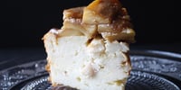 Photo de la Recette: GÂTEAU AU FROMAGE BLANC AUX POMMES ET CARAMEL
