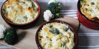 Photo de la Recette: Gratin de Chou Fleur express Sans Gluten ni Lactose Gratin express de Chou fleur & Brocoli (sans gluten & sans lait de vache)