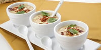 Photo de la Recette: Lait de Maïs et Salsa de Bacon Lait de Maïs et Salsa de Bacon