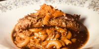 Photo de la Recette: Macaroni Chinois Succulent avec Lanières de Boeuf