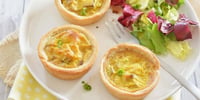 Photo de la Recette: Mini Quiches Lorraines Végétariennes au Tofu Fumé