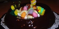 Photo de la Recette: Nid de Pâques avec Glaçage Recette Facile de Pâques