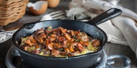 Photo de la Recette: Omelette aux Poireaux et aux Cèpes Express
