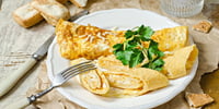 Photo de la Recette: Omelette Roulée au Fromage