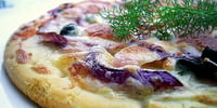 Photo de la Recette: PIZZA FINE AU SAUMON FUMÉ
