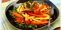 Photo de la Recette: Plat de Légumes Rôtis avec Superfries et Vinaigrette Balsamique au Tahini