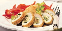 Photo de la Recette: Poitrines de Poulet Farcies, Sauce à la Moutarde