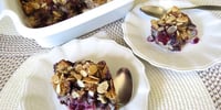 Photo de la Recette: Pouding au Pain, aux Bleuets et au Chocolat
