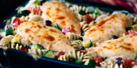 Photo de la Recette: Rotinis au Poulet à la Méditerranéenne