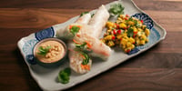 Photo de la Recette: Rouleaux de Printemps aux Crevettes Grillées