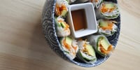 Photo de la Recette: Rouleaux de Printemps Avocat Crevettes