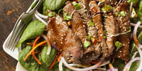 Photo de la Recette: Salade à L’italienne avec Bavette de Bœuf