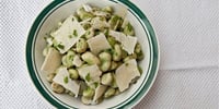Photo de la Recette: SALADE DE FÈVES ET PECORINO