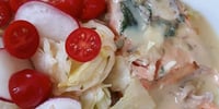 Photo de la Recette: Saumon au Four Sauce Citron et Câpres