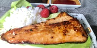 Photo de la Recette: Saumon Fumé avec Salade de Riz Fruité