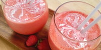 Photo de la Recette: Smoothie à la Banane, aux Fraises et au Yogourt