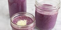 Photo de la Recette: SMOOTHIE À L’ÉRABLE, AUX BLEUETS ET AU BEURRE D’AMANDES