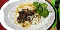 Photo de la Recette: Spaghetti Sauce Carbonara Champignons et Oignons