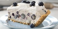 Photo de la Recette: Tarte à la Crème Facile au Yogourt et aux Bleuets