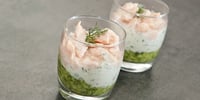 Photo de la Recette: Verrine de Concombre et Saumon Fumé