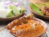 Photo de la Recette: Satays de Poulet avec Sauce à Trempette Thaï