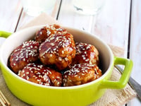 Photo de la Recette: Boulettes de Porc, Érable et Gingembre