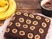 Photo de la Recette: Carrés de Brownies au Chocolat, aux Bananes et aux Haricots Blancs