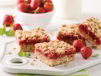 Photo de la Recette: Carrés aux Fraises et Bananes