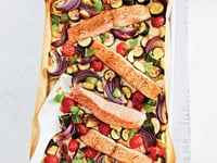 Photo de la Recette: Saumon et Légumes Rôtis à la Provençale