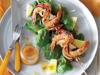 Photo de la Recette: Brochettes de Crevettes au Bacon