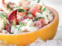 Photo de la Recette: Pamplemousse aux Fruits de Mer avec Mayonnaise à l'Estragon