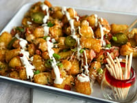 Photo de la Recette: Casserole de Tater Tots style nachos à la friteuse à air