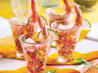 Photo de la Recette: Crevettes Tomato-mango