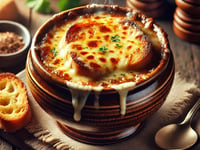 Photo de la Recette: Soupe à l’oignon gratinée
