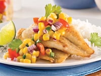 Photo de la Recette: Filets de Sole, Salsa de Maïs