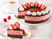 Photo de la Recette: Gâteau-mousse aux Fraises et Chocolat