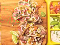 Photo de la Recette: Mini-tacos de Bavettes et Crème Sure à la Lime